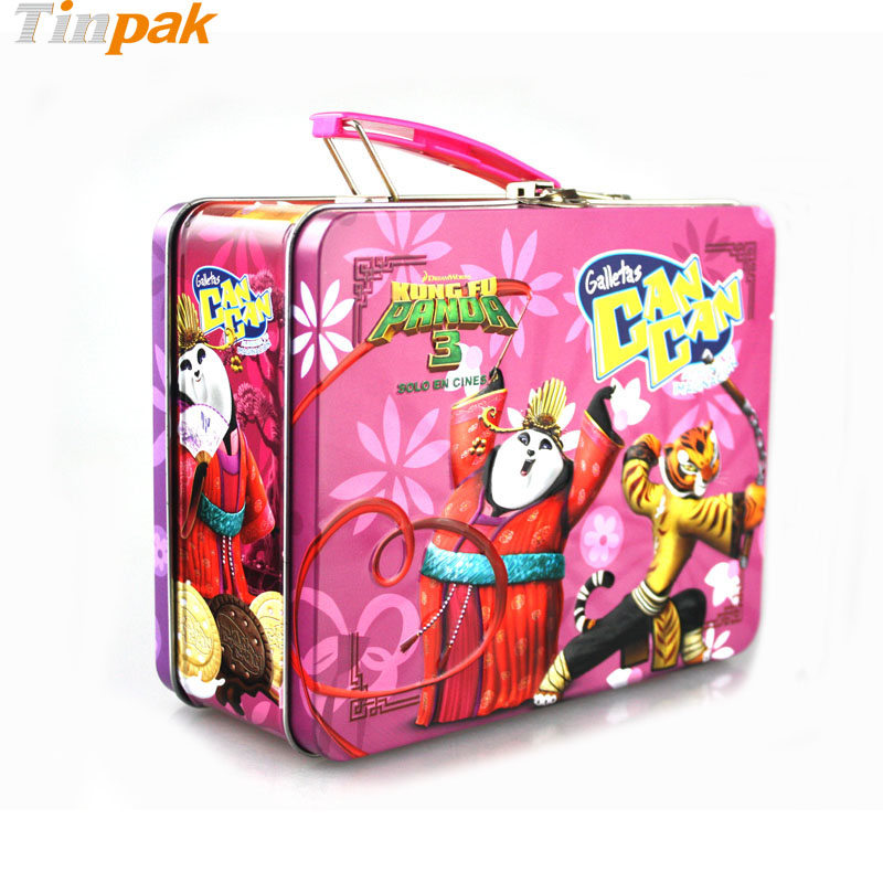 embossed lunch tin box